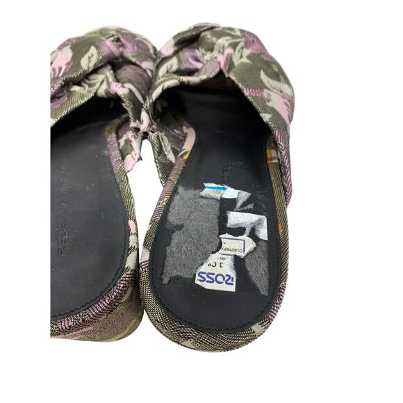 Rebecca Minkoff Jaden Floral Jacquard Platform Sandals Womens Sz 10 Purple Green - Picture 5 of 8